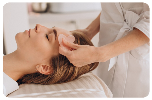 girl undergoing cosmetic procedure