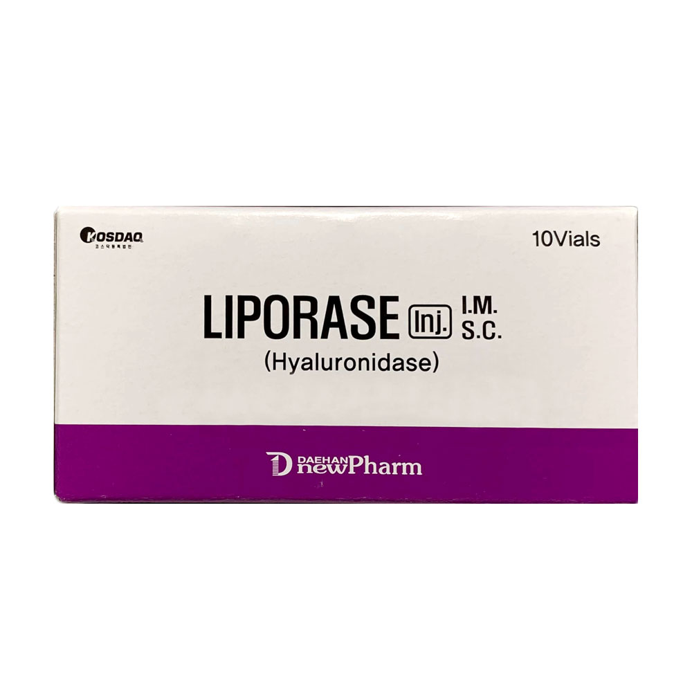 Liporase Hyaluronidase 10 vials x 1500 IU (powder form) product pack